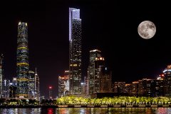 Full Moon Over Harbour